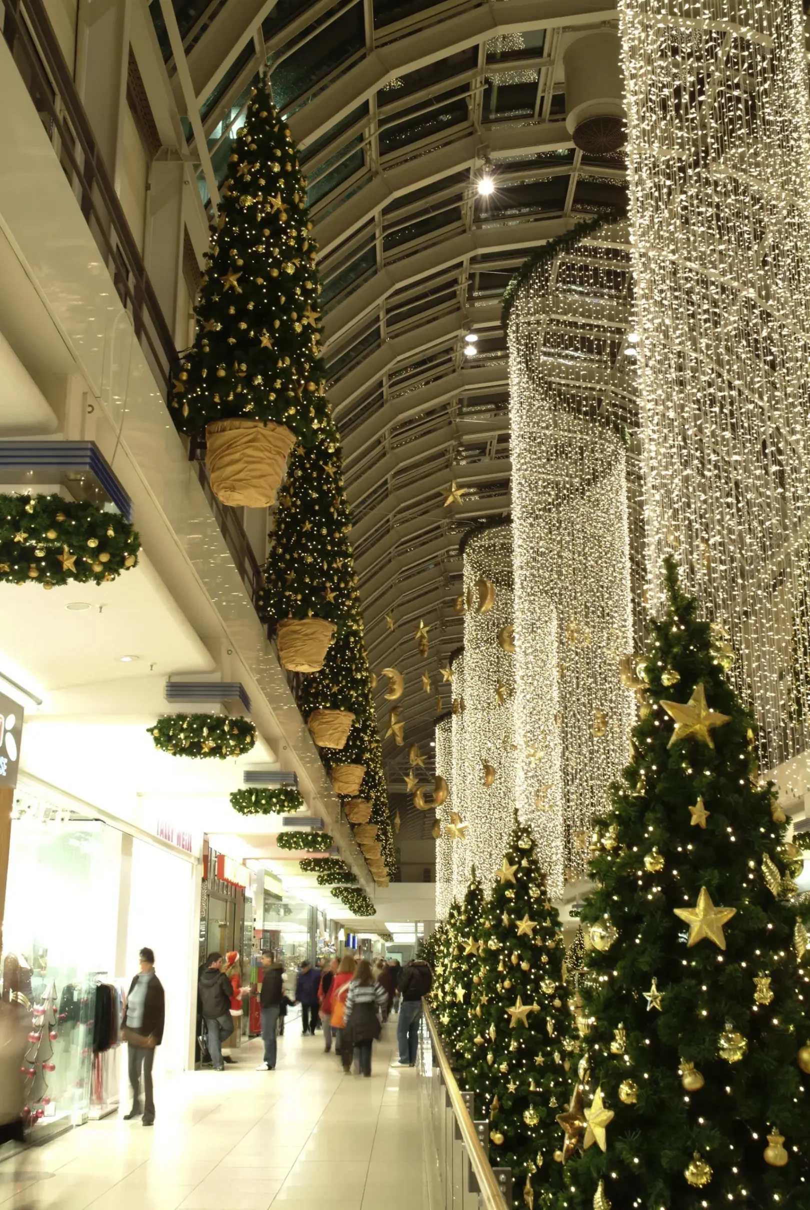 Weihnachtsbeleuchtung Einkaufszentrum schloss arkaden in Braunschweig