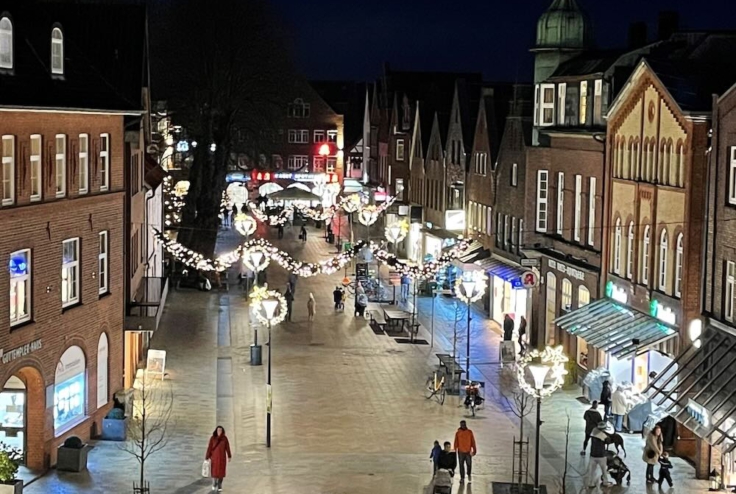 Weihnachtsbeleuchtung Straßenlaternen