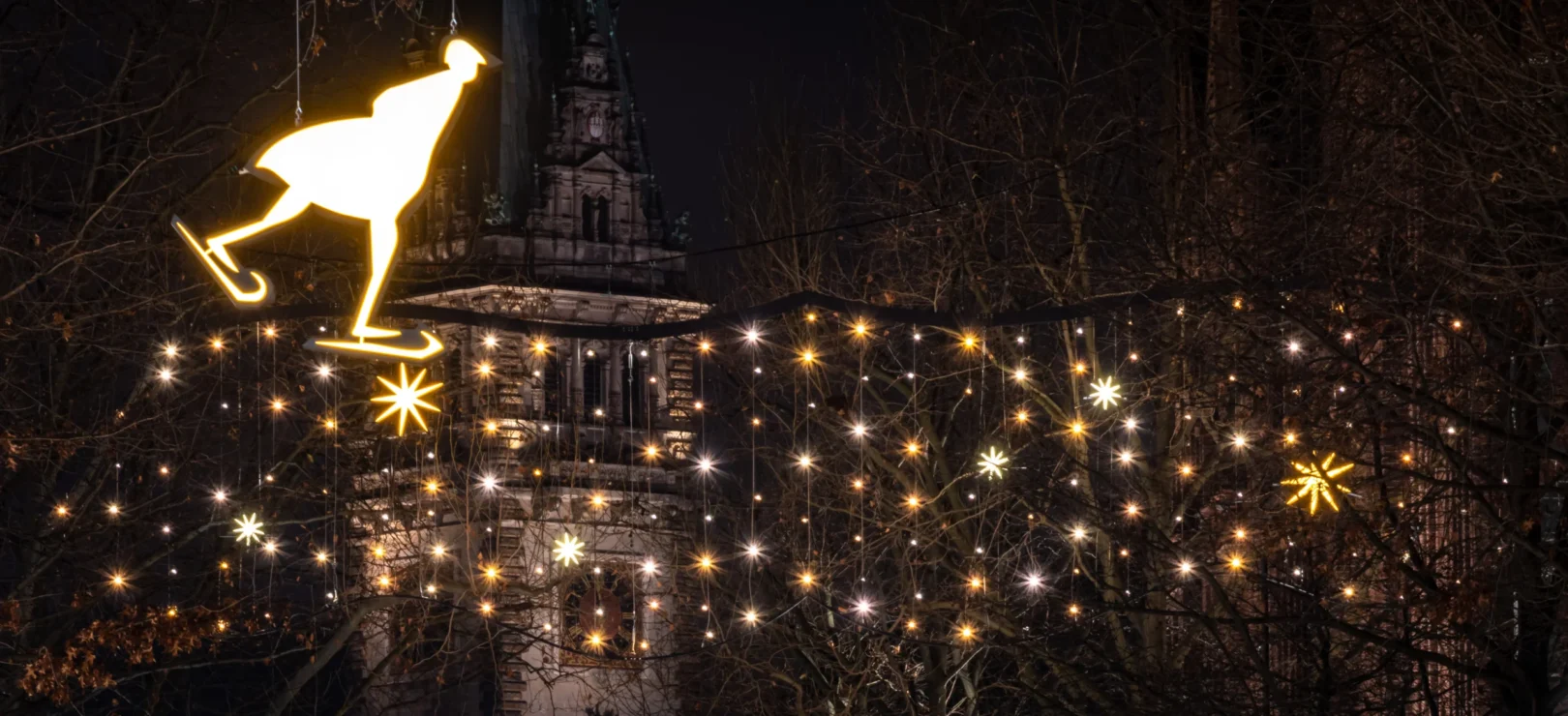 Weihnachtsdekoration Mönckebergstrasse Hamburg