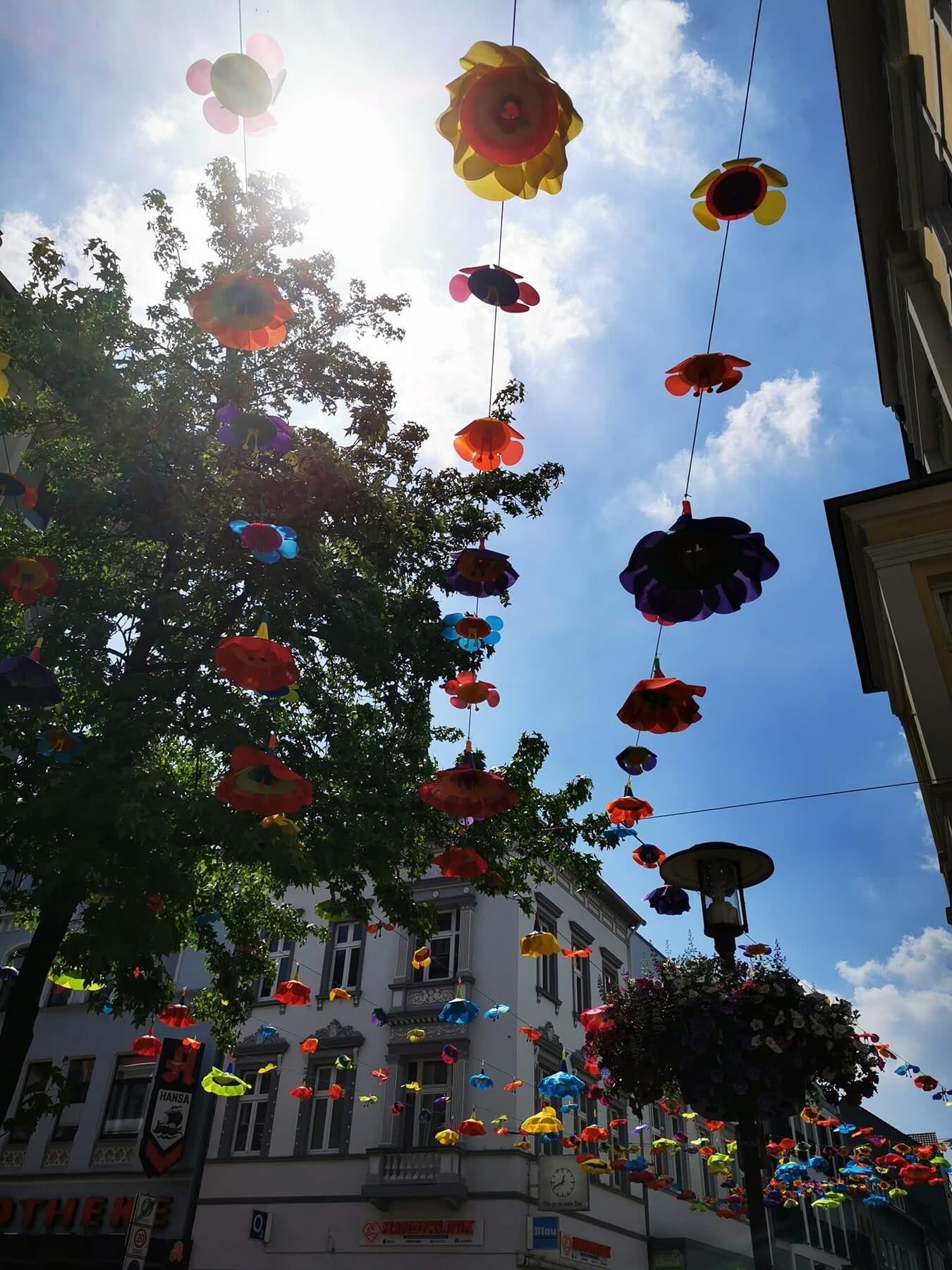 Sommerdekoration Unna Innenstadt 2025