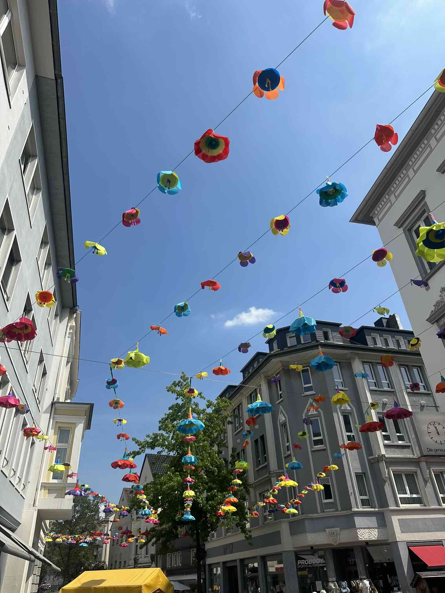 Stadt UNNA Deko Einkaufsstrasse