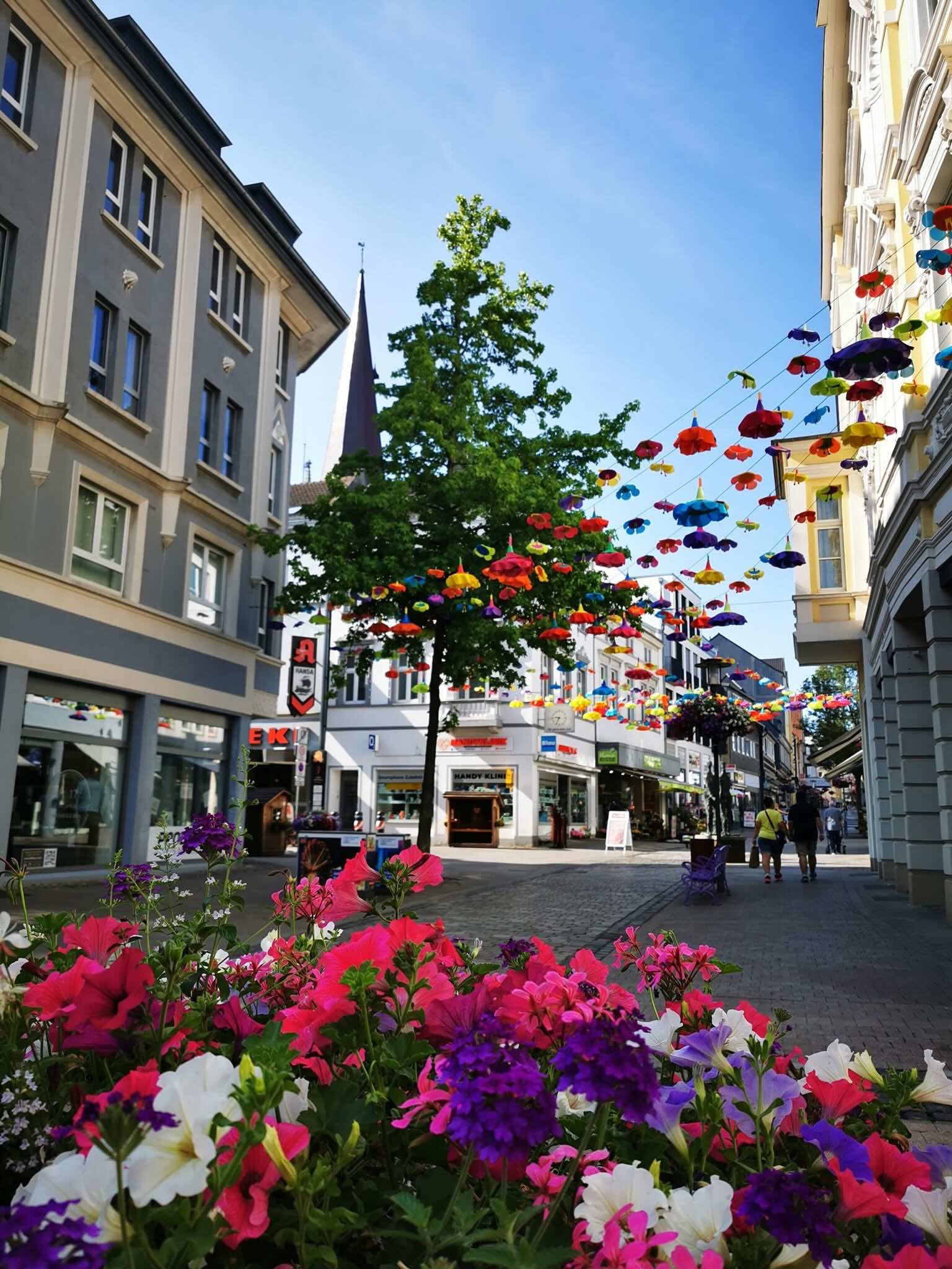 Unna Blumen Deko Einkaufsstrasse