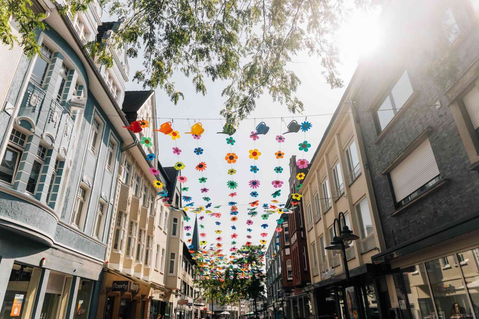 Gütersloh Blumen Deko Einkaufsstrasse