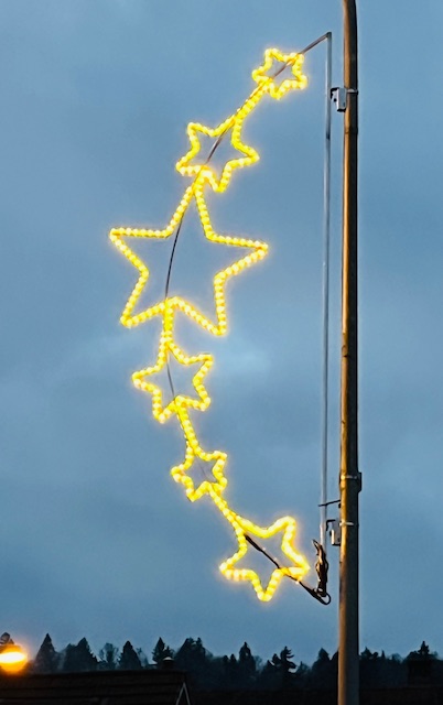 Weihnachtsdeko Gemeinde Dällikon Schweiz