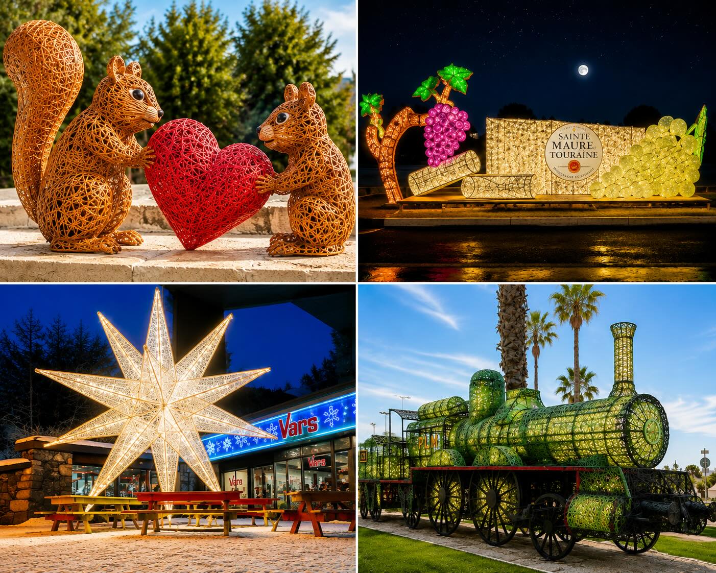 Professionelle-Weihnachtsdeko mit 3D-Weihnachtsmotiven